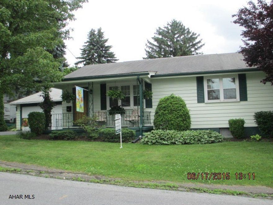 Nice, Clean Rancher. Move in condition. Enclosed Breezeway and 2 car garage. Central Air.  Lots of Closet space. Hardwood Floors. Modern Kitchen and Bath. Newer furnace and hot water tank. Double pane windows. Electric garage door opener. Fenced Yard. Nice flat lot. Good location. Off Street Parking.