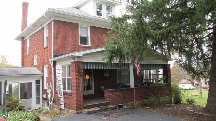 A beautiful quiet neighborhood for this charming four square brick home! Spacious rooms make this ideal for large family gatherings & entertaining friends. First Floor Laundry/Full Bath Combo - Wonderful Sunroom - 2 Car Gar with attached breezeway - 4 Bedroom - full Bath & Finished 3rd Floor - GFA Heat with Central Air