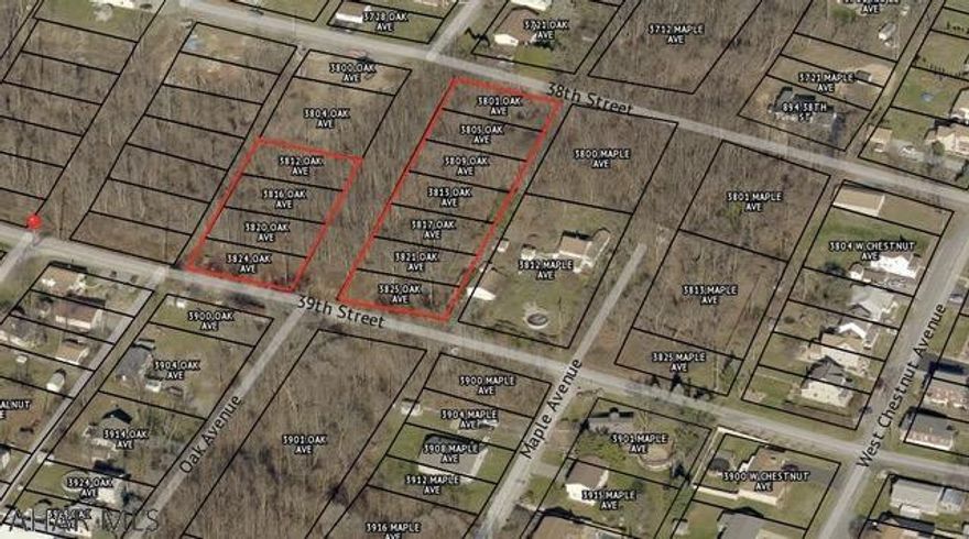 11 undeveloped city lots, each 50 x 120. Use all 11 for a large lot to build your dream home on. Or, use each one individually for a development. Numerous possibilities!