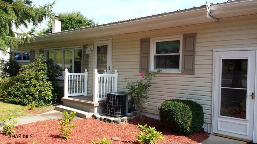 Country living 3 bedroom, 1.5 bath ranch home on shady lot in Maple Hollow.  Updated & new roof , siding, windows, oak hardwood floors & ceramic tile finished basement with woodburner.  ABG pool & 2 sheds are included.  One car attached garage.  Large deck & covered patio.  Beautiful landscaping.  Quiet neighborhood.