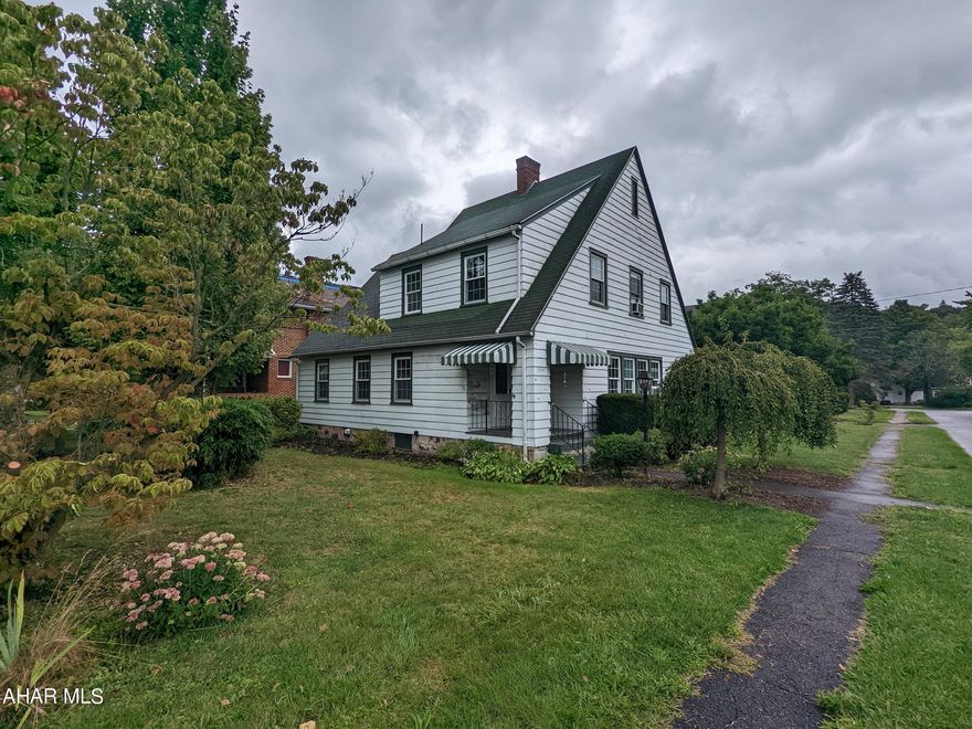 Columbia Park charming 2 story home with great potential in a fantastic neighborhood! Huge formal living room with hardwood floors and gas FP, eat-in kitchen with large dining peninsula that adjoins formal dining room with corner cupboard. 1st floor bedroom w/ adjoining half bath plus 3 bedrooms and 1 bath upstairs that features Jacuzzi tub, double sinks and vaulted ceilings w/ skylights. Weil McLain hot water boiler, Square D breaker panel, thermo windows plus 2 car detached garage and storage shed.