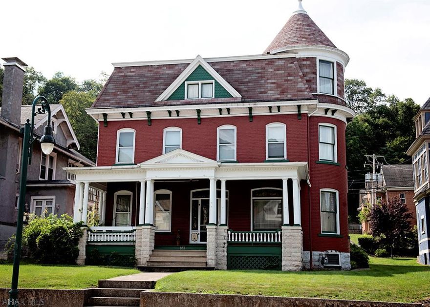 Gorgeous 4 bedroom, 2 bathroom house with detached garage. Large covered front porch that is a perfect place to enjoy summer evenings with family and friends. Stunning woodwork and hardwood floors. Stained glass window. First floor laundry. Spacious bedrooms.