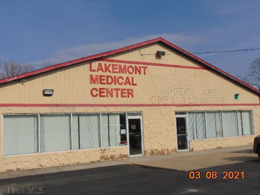 Former medical building being offered "As-Is" with no warranties expressed or implied.