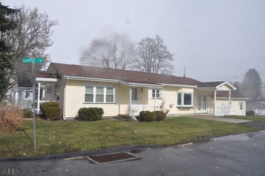 One story maintenance free living on small corner lot. This home offers eat-in, updated kitchen, a large, bright living room, cheery dining area, and 2 bedrooms. The lower level has another full bath and attached bedroom.  No commission based on sellers assist.  Taxes are estimated.