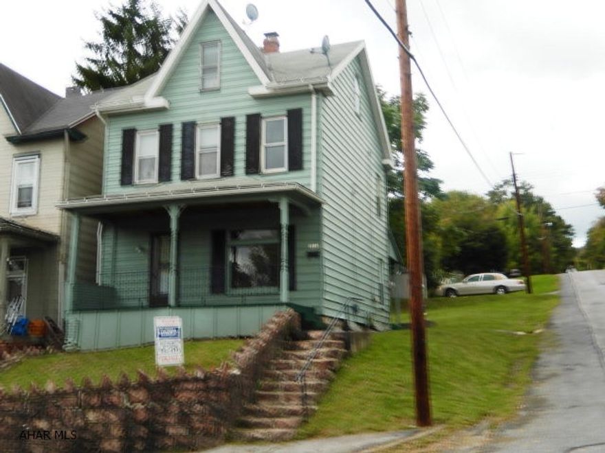 Nice corner lot, gravel driveway in the back. Roof 14 yrs old, 25X120 lot, front & rear porch, great investment opportunity! Property was Sec. 8 improved. Gas f/a heat, public water & sewer.