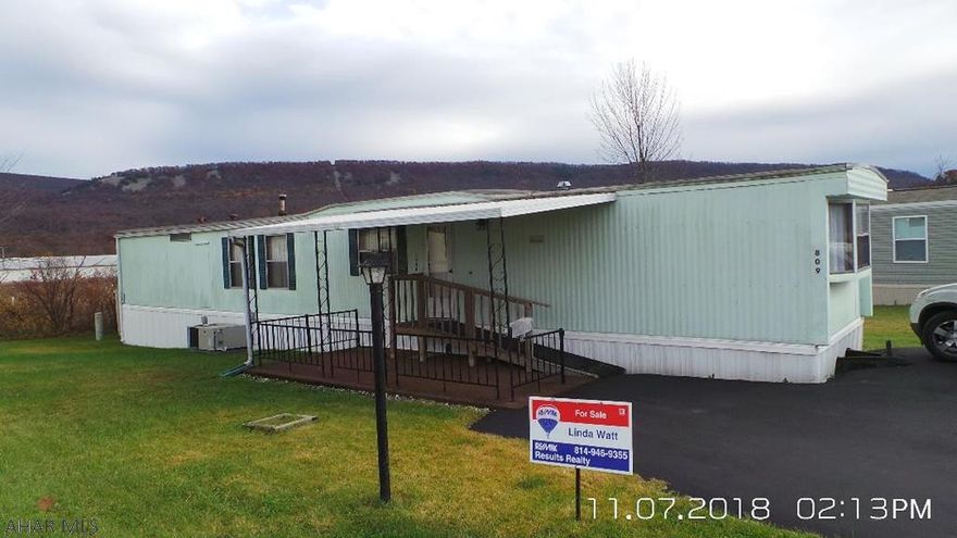 Nice, clean & well maintained - one owner, 3 BR, 12x70 singlewide in Greendown Acres Park.  Newer furnace.  Includes all appliances and shed w/ electric.  Lot rent - $379.50 includes sewer and trash.  Nice macadam driveway for parking.  Offer accepted - waiting for park approval.