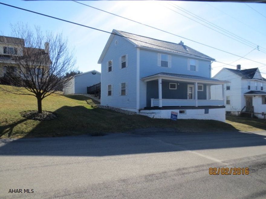 Remodeled vinyl sided home with newer 2 car garage. There is no bath upstairs but there is a large bonus room that could be easily converted into a bath.Pellet stove is also connected to the forced air and there is a wood furnace that is there but connected.