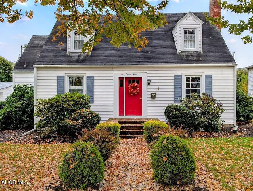 Take a look at this spacious cape cod style home situated on a beautifully landscaped corner lot just a short walk to downtown Bedford. Upon entering the front door, you'll be greeted with an expansive living room with a gorgeous centered brick fireplace. From there head into the dining room with it's own built-in corner cupboard and access to a cozy covered porch overlooking a fenced yard with wonderful plantings that will delight when in bloom. Off the dining room is the spacious family room with cathedral ceiling, large windows with views of the yard, and a skylight. The kitchen comes with all appliances, a convenient desk area, and an abundance of lighting. Just off the kitchen is a laundry area and oversized half bath leading to the first floor bedroom with gorgeous wood floors. Upstairs you'll find two additional large bedrooms with nice closet space and a 3/4 bath. A two car garage and breezeway leading to the back fenced-in yard are just a few more things that make this home a must have. Call for details and to schedule your tour.