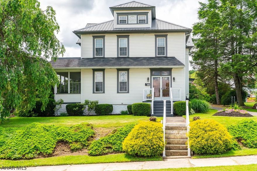 Historic home in great area of Borough.  Upgraded kitchen, with see through fireplace to formal Dining Room.  Huge living to game room with entrance to private/screened in side porch.  Master Bedroom with Sunporch.  2 story garage 23x34 used to be barn.  Large lot shed.  Must see!