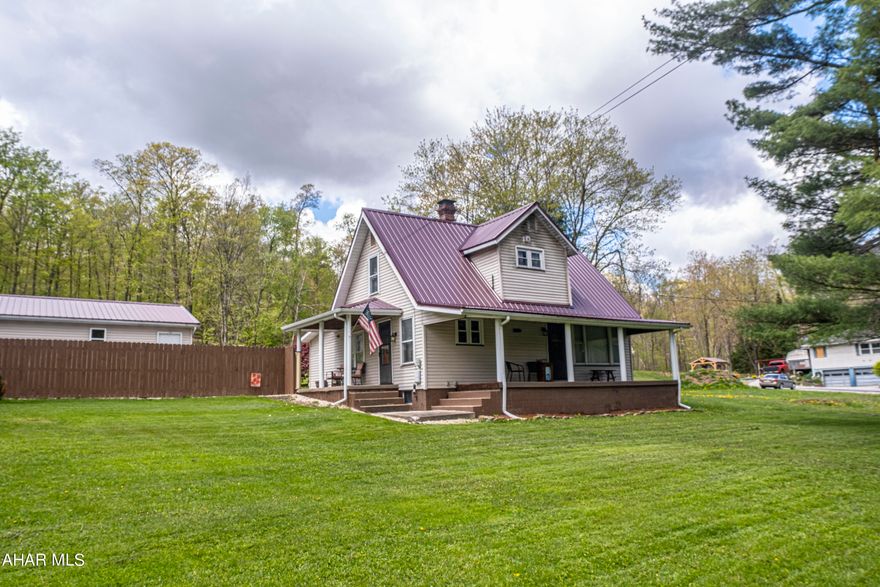 Welcome to 6341 Tyrone Pike. This home features 3 bedrooms a full bath, a 2 car detached garage on 1.18 acres. Large living room, dining room , kitchen and first floor bedroom. Upstairs are 2 bedrooms and the full bath. Enjoy evenings around the fire pit . This is a must see. Schedule your tour.