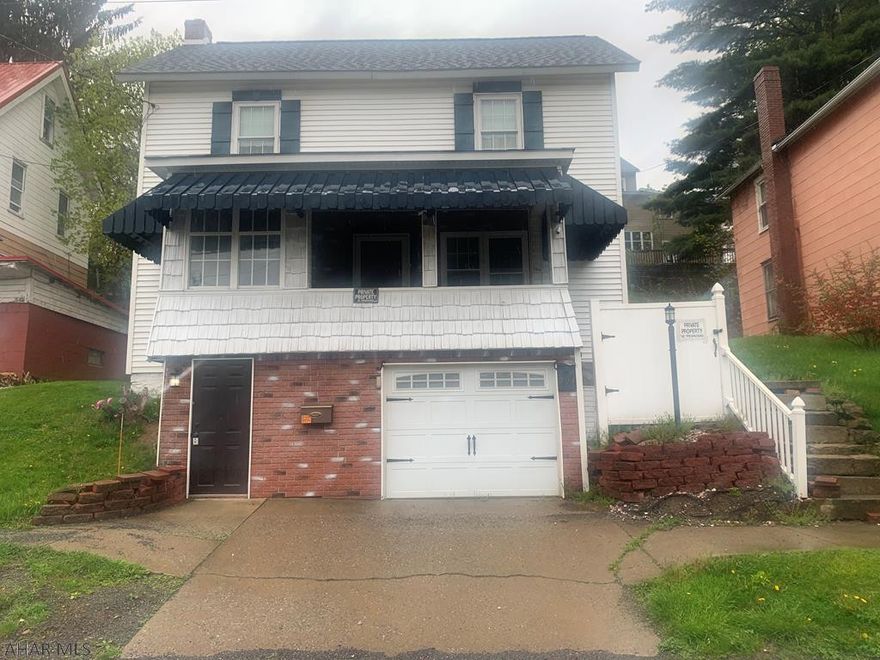 Partially remodeled two story home with one car integral garage. Kitchen was updated a few years ago. Vinyl siding and shingle roof updates. Oil hw heat.  Being sold to settle and estate..Very nice home for the money!