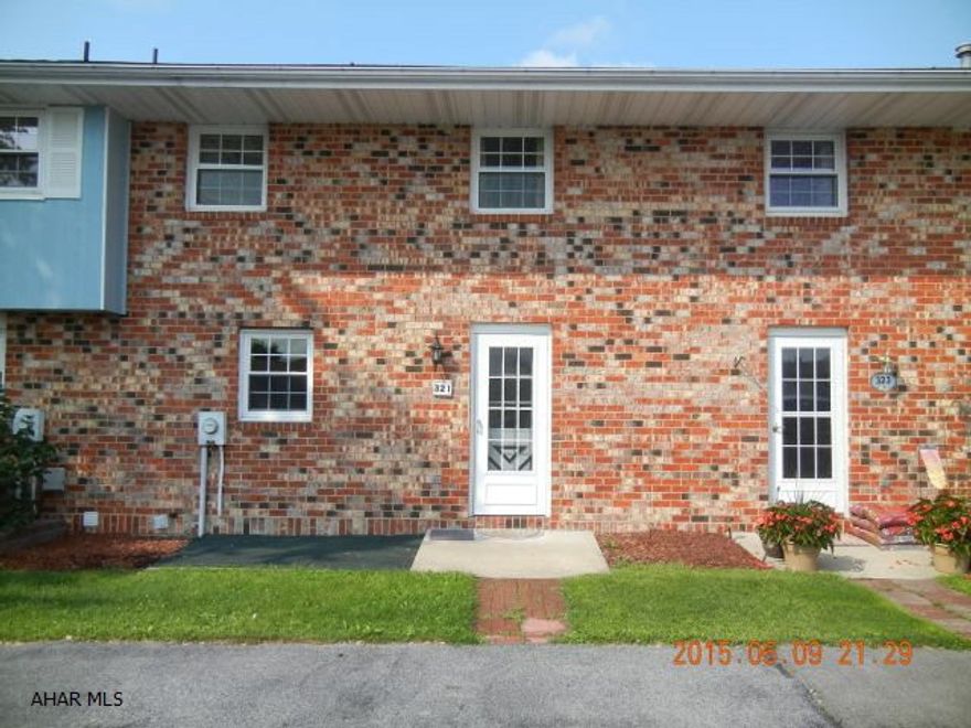 Great townhouse with finished walk-out basement.  All appliances included.  Electric heat with gas propane wall units.  This 2 bedroom, 1.5 bath is on a 23x 163 lot.  Great backyard with beautiful mountain scenery.  The townhouse is all brick with newer replacement windows, maintenance free exterior with no H.O.A. fee. Close to stores + shopping.  Property being sold as is.
