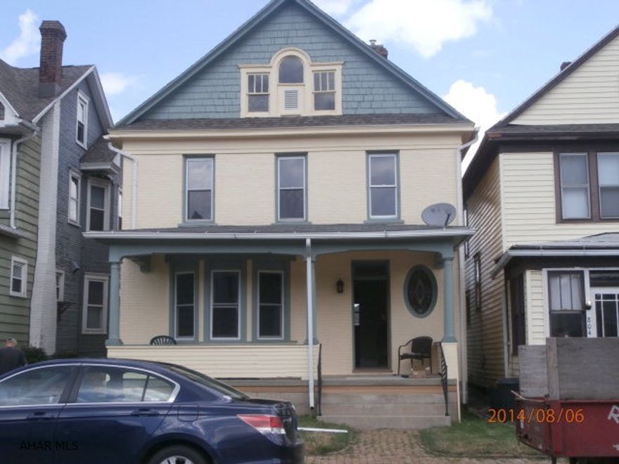 Tastefully remodeled home that will delight even the most discriminating buyer. Modern equipped kitchen with maple cabinets, large living room with ornate fireplace and stained glass window, large bath with maple vanity and double sink, 1st floor laundry - too much to list. The homes interior will not disappoint.