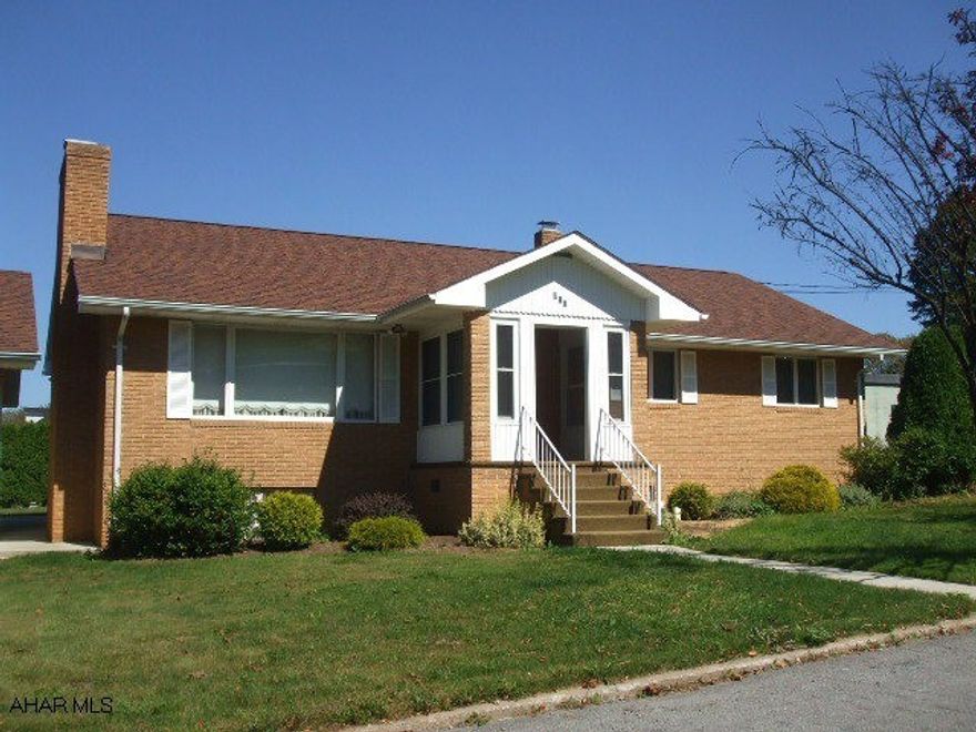 This immaculate brick ranch in Cresson Borough features a level, private back yard, & a two car det. garage.  This home is absolutely move-in ready.  It features a custom oak kitchen, formal dining room, & living with a wood burning fireplace.  Hardwood floor in the hallway will lead you to the three bedrooms.  There is a walk-up attice with ample storage.  This area may be finished to a future bedroom or den.  The full basement is open and has a summer kitchen and 3/4 bath.  The possibilities are endless for this area.