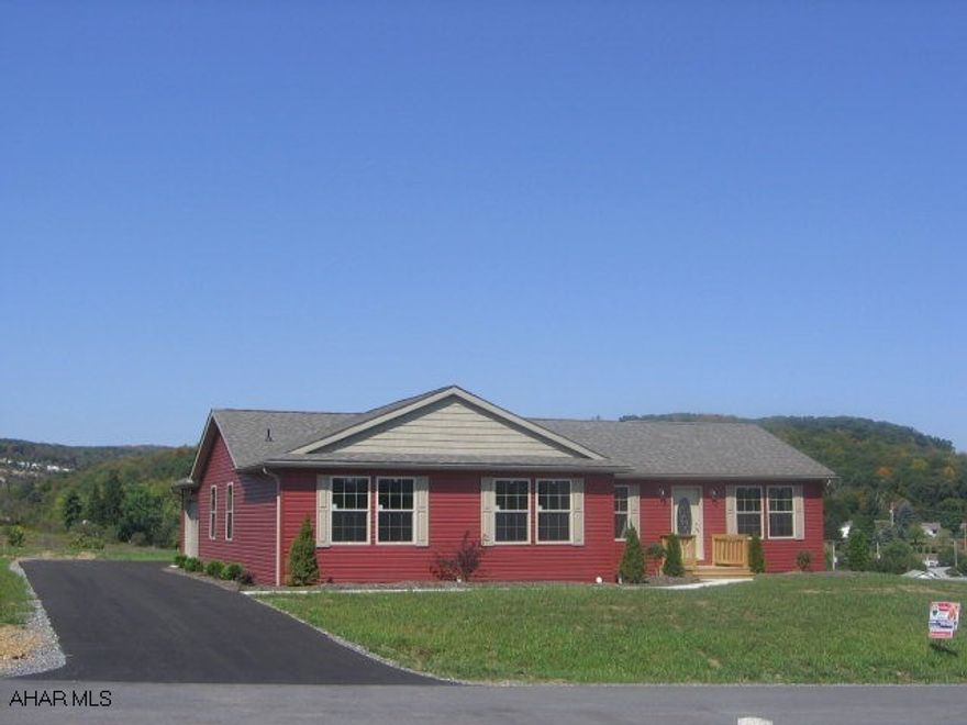 New Construction, Blacktop Drive, Landscaping and concrete sidewalk.  Attached 2 car garage.  1849 sq ft Rancher.  Master bath w/garden tub, sep shower & double sink.  Country setting & nice view.  Easy access to I-99.  Lot #61.  Freedom Twp. #J-969.