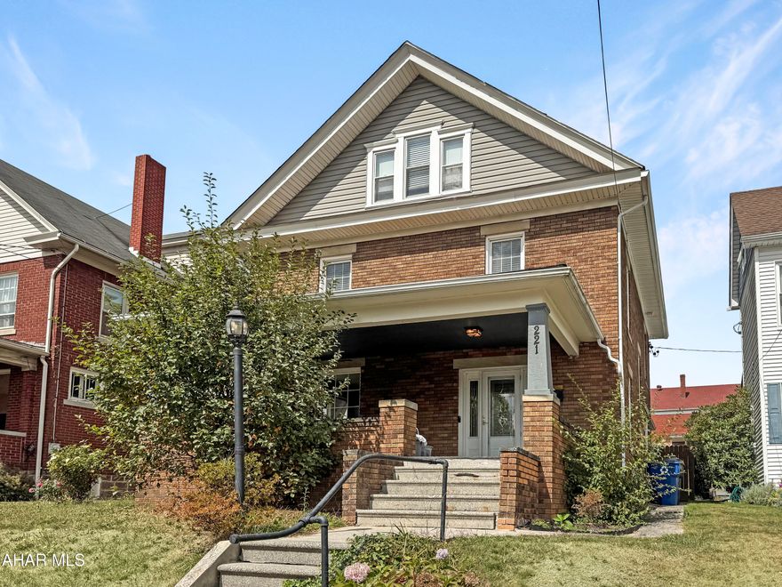 Welcome to 221 E Horner Street, a distinguished all-brick residence nestled in the heart of Ebensburg Borough. This elegant home effortlessly combines timeless charm with modern updates, offering a stunning third-floor master suite that serves as a true private retreat. The main level boasts gleaming hardwood floors, a grand foyer, a cozy yet sophisticated living room, a spacious formal dining room w/ French doors, & a well-appointed kitchen w/ included appliances—plus a generous bonus room offering the perfect opportunity for expansion or a dream chef's kitchen. The second floor hosts four generously sized bedrooms w/ hardwood flooring & a full bath, while the third-floor master suite impresses w/ a spa-inspired bath, a walk-in closet, & an office area ideal for today's lifestyle. The unfinished basement provides ample storage & laundry space, while the exterior delights w/ a charming covered front porch, fully fenced backyard, concrete patio, & off-street parking. This extraordinary property blends classic craftsmanship w/ luxurious living. Schedule your private tour today!