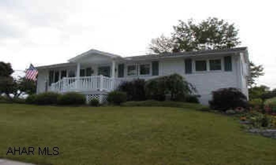 One story ranch with detached two car garage. Very well maintained throughout. NEW_ Windows, porch, deck, oak kitchen with appliances. Very energy efficient house.