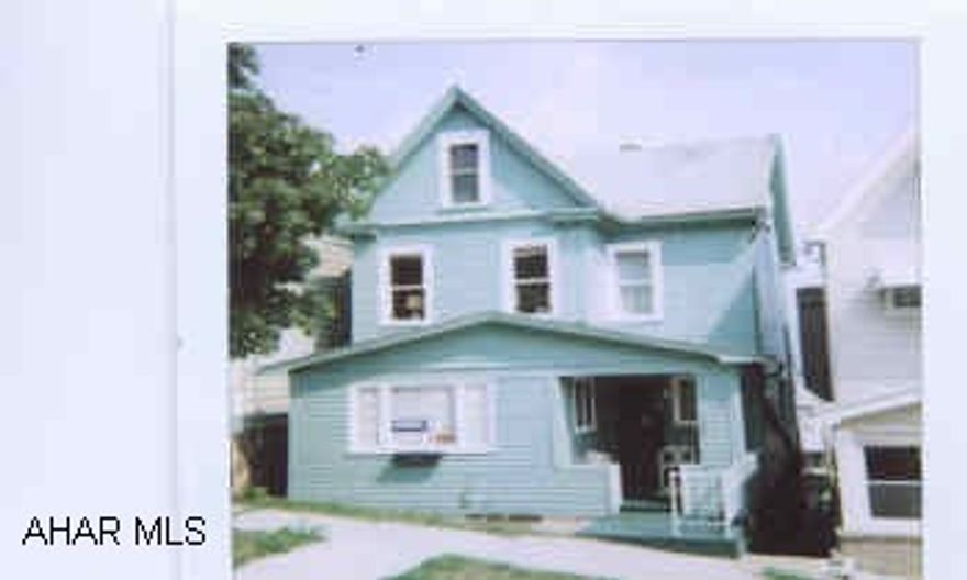 OFF STREET PARKING, NICE DECK OFF KITCHEN. 1ST FLOOR VACANT, 2ND FLOOR-RENTED AT $375., 3RD FLOOR EFFICIENCY-NOT RENTED.