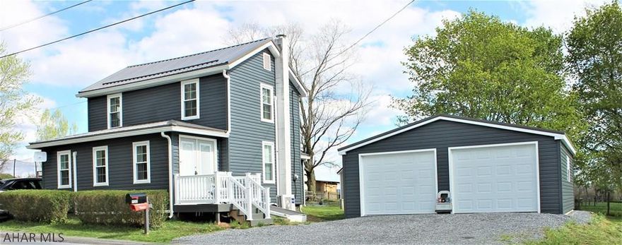 Looking to buy a house, move in and begin your life with no work involved?  Then this is the one for you!  This beautiful 3-bedroom home with a new 2 car garage is a must see!  The first floor features a gorgeous entry way leading into a recently updated living room and eat in kitchen with new appliances. While the first-floor bedroom, full bath and laundry are sure to make life easy.  Upstairs you will find 2 nicely sized bedrooms with lots of natural light shining through the new replacement windows and a full bathroom with a standup shower.  The outside features new vinyl siding, metal roof and a level lot.  Kick back and enjoy the country life while still being close to town.  This home has been loved and well cared for and is ready for its new owner.  Don't let this one get away!