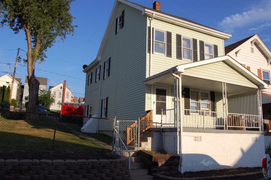 Price Reduced! Nice 4 Bedroom, one bath home on a double city lot with off-street parking.  Don't worry about that city parking spot, enough room outback to accommodate 3-4 vehicles.  Finished attic was used as a 4th bedroom.  Newly updated bath.  Large fenced in yard.  New roof being installed.