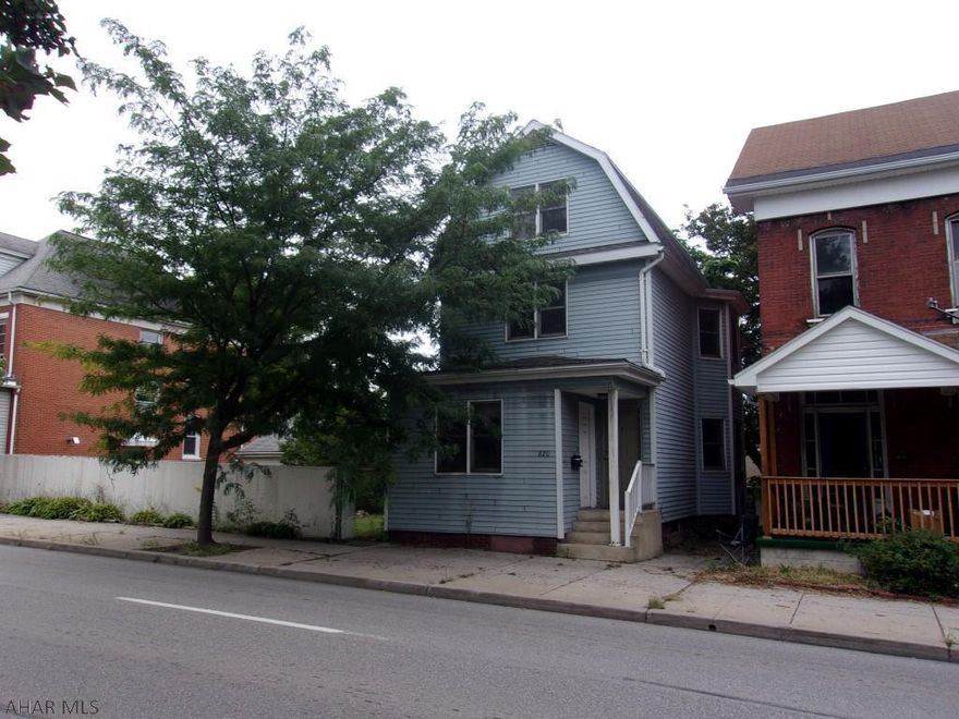 This property has so much potential for multiple rental income!  A good cleaning with elbow grease & fresh interior paint make this an attractive investment property with all separate utilities!  2 unit property with a fenced backyard and detached 2 car garage, which could be used for even more rental income!.  Property has been completely rehabbed by the Altoona Housing Authority within the last 25 years to include furnace, roof, windows, plumbing, and wiring.  Property is being sold As Is and appliances are as is, where is..  Buyer will be responsible for paying full 2% transfer tax.