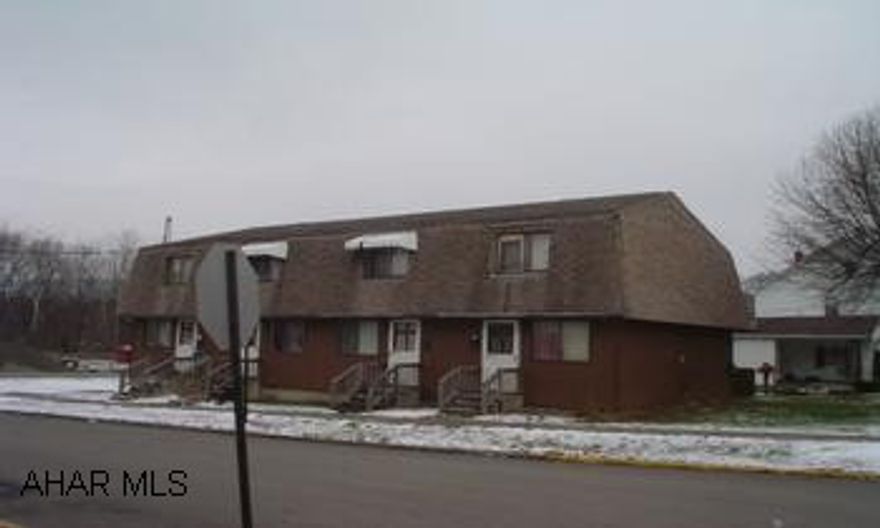 Four Unit - 2 bedroom townhouse building. Good rental income. Good rental history. $5000 sellers concessions for roof repair. Agent owned.