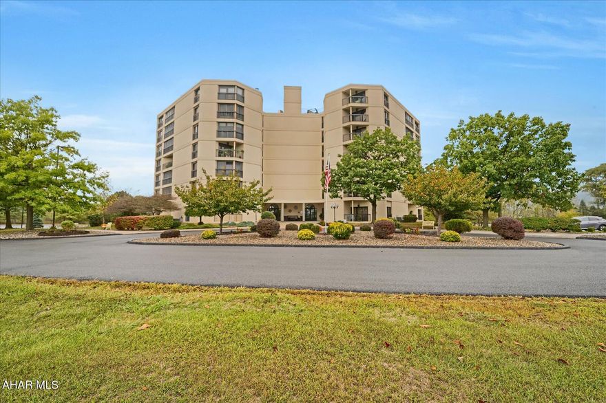 Step into convenience and style with this tastefully renovated 2 bedroom, 2 bath Park View condominium. This spacious unit features a thoughtfully designed open floor plan, perfect for relaxing or entertaining. Enjoy the new kitchen that features plenty of cabinets and drawers for storage, a center island and modern backsplash. A flexible den with sitting area is located just off the kitchen that features a desk work station and recessed TV nook. The living and dining areas flow seamlessly with all new hardwood flooring. A sleek, custom built stone top desk with built-in storage and shelves transforms the living room into a versatile space, ideal for a home office, entertaining or displaying decor. Primary suite offers a peaceful retreat with a private balcony and stunning views of the golf course and sylvan landscape.  It also features a completely renovated primary bath with walk-in shower and modern finishes. The 2nd bedroom is equally inviting, also with a private balcony along with a fully renovated bath and walk-in shower. 

Community amenities include a social room with patio and grill, library, secure storage unit and assigned parking space in garage. Enjoy peace of mind with the secure front entrance with video intercom system. HOA fee includes water, sewer, trash, exterior and common area maintenance.

Conveniently located near shopping, dining, and I-99, elevate your lifestyle today!