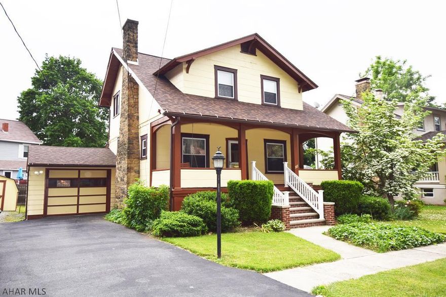 This charming Llyswen home still has original woodwork and character, but the work has been done to keep it energy efficient with newer replacement windows and good mechanics.  Beautiful garden window in eat-in kitchen.  All carpeting is newer.  Central air.  Quiet neighborhood within walking distance to elementary school and Mansion Park.  Exterior painted in 2017.  There is a usable, roughed-in 3/4 bath in unfinished basement.  Nice level yard plenty big enough for pets and children.