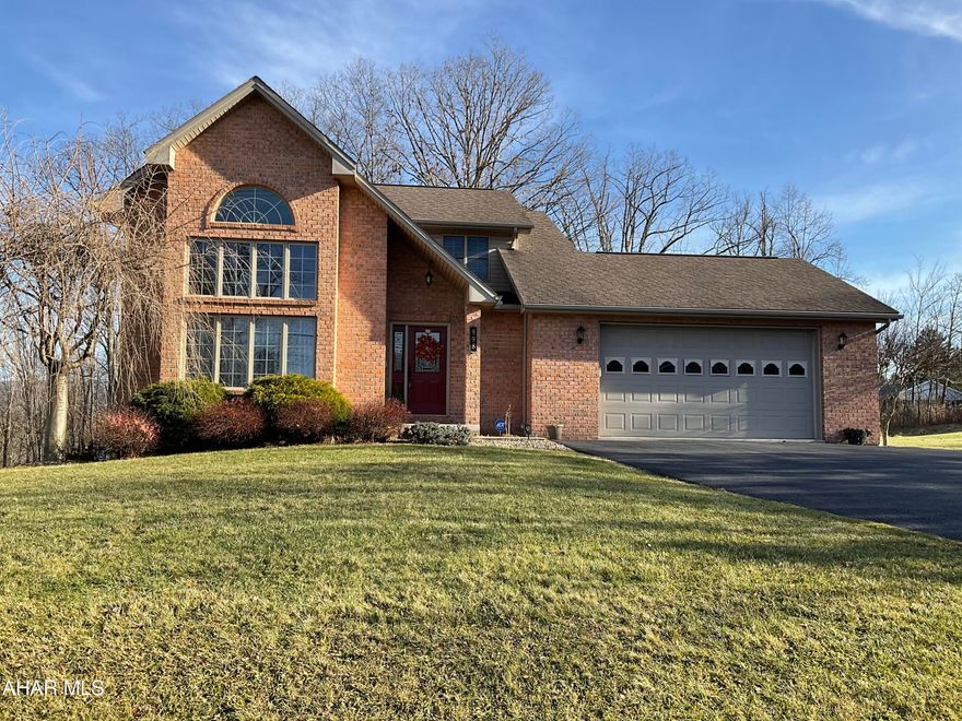 Lovely immaculate home on 0.66 acres. This home features a vaulted ceiling in the Living room with large windows that allows for beautiful natural light to fill the space. Spacious open floor plan, Hardwood Floors, Newer Kitchen w/ Breakfast Bar opens to the cozy Family Room with a Gas Fireplace. The Primary  Bedroom is charmed with a Balcony overlooking the LR with an ensuite Full Bath w/Jacuzzi tub. All this and situated on a large landscaped lot. Relax in solitude on the back Deck with your favorite beverage. The basement is large with high ceilings and is partially framed and plumbed for a 3/4 Bath-Shower is in place ready for your finishing touches. Move right in to this Beautiful Home and make it your own.