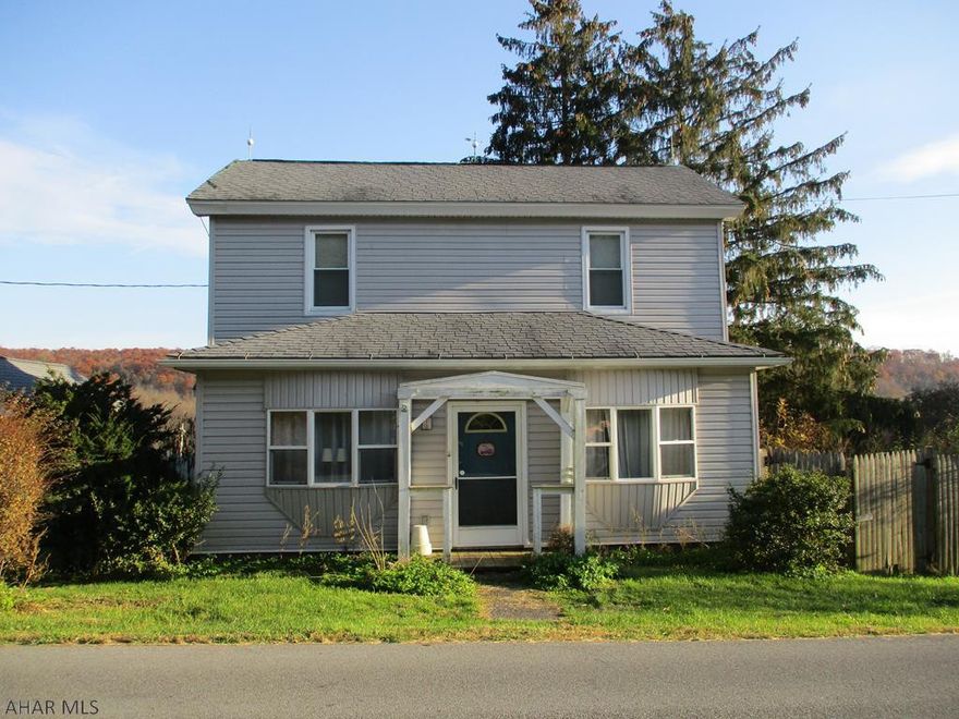 This is the farmette you have been looking for! 2 story farmhouse with updated kitchen and living spaces. 28x22 barn with 5 stalls on the lower level, 1 stall on the main level and hay loft. 2 car detached garage with workshop in the rear. Large chicken coop 20x18. Separate summer kitchen building. Large pastures with fencing mostly in place and gates. Paved parking area. Apple, pear and peach trees in the orchard. Very large layout for a raised garden. Supplemental solar electric that brings monthly electrical bill down to about $15/month on average. Gorgeous view just outside of Hollidaysburg. Great set up for horses, hobby livestock or country living with acreage. Newer furnace, hot water tank, water softener (owned). A must see!