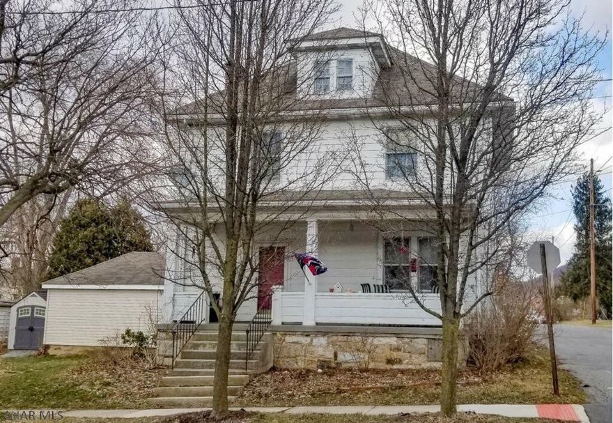 Wonderful 2-Story Home in Historic Downtown Bedford.  This home is a Perfect Starter or Retirement Home.  Located on a corner lot your garage is hidden in the alley for private access.  Cozy up to the Fireplace while relaxing in the large Living room.  This home features 4 Bedrooms and 2 Baths.