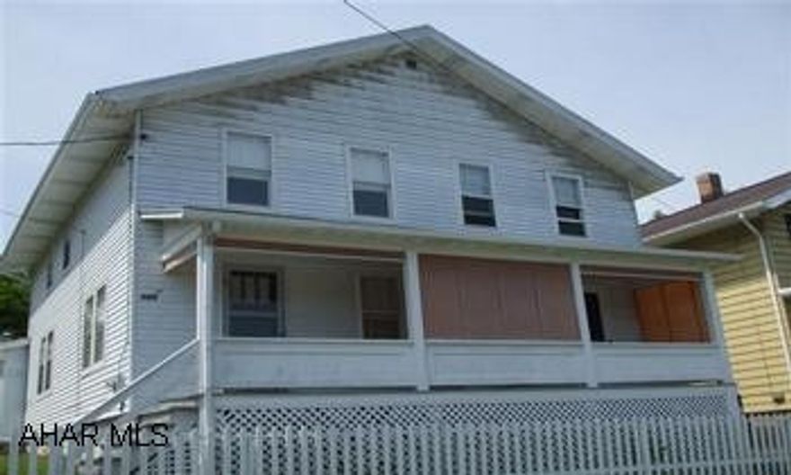 Lots of potential!!  A real fixer-upper.  Could be duplex or single family or nice building lot.  Sold "AS IS".
