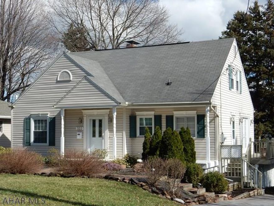 This is an awesome cape cod that is bright, airy and has great color choices. This home would be great if you need to care for an in law, offering 2 main level bedrooms and walk in shower.  The spacious master suite is incredible with recessed lighting, an updated ceramic tiled bath, a Jacuzzi tub and walk in closets. The large living room has a gas fireplace with French doors leading onto the deck.  The large eat in kitchen comes complete with beautiful oak cabinetry and appliances. The basement could offer a 4th and 5th bedroom if desired and a radon system already in place.  The oversized garage allows for additional storage for mowers, bikes and toys.  Seller is having deck repainted.  Prefer end of June possession.