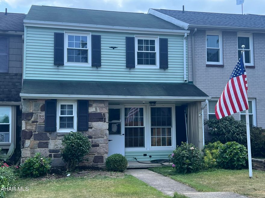 Penn Farms area townhouse featuring 3 bedrooms, 1.5 bathrooms, equipped kitchen with dining area, full part finished basement, and balcony off the dining room.  Rear patio and awning. The seller has recently installed over $30,000 in improvements including new heating system and air conditioning.