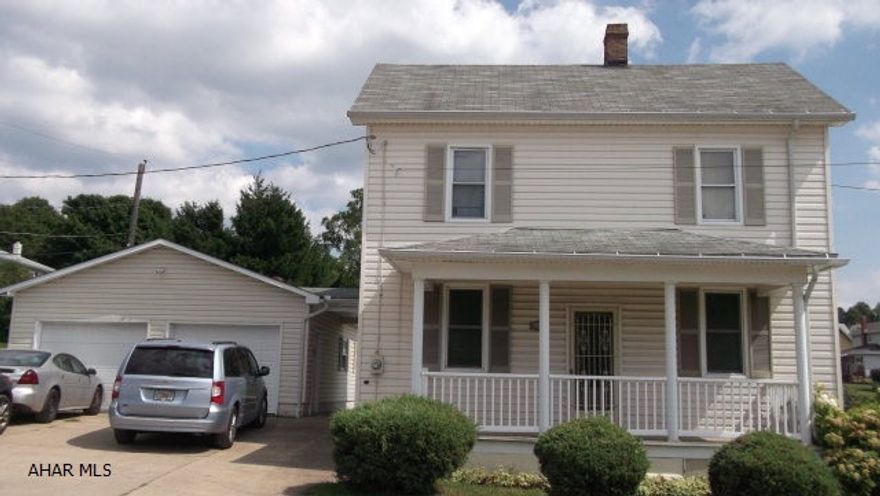Hose hookup and drains in large garage for indoor car washing plus workshop space and storage above.  Kitchen and sunroom remodeled.  Needs new flooring and some TLC.  Furnace 1 yr old!