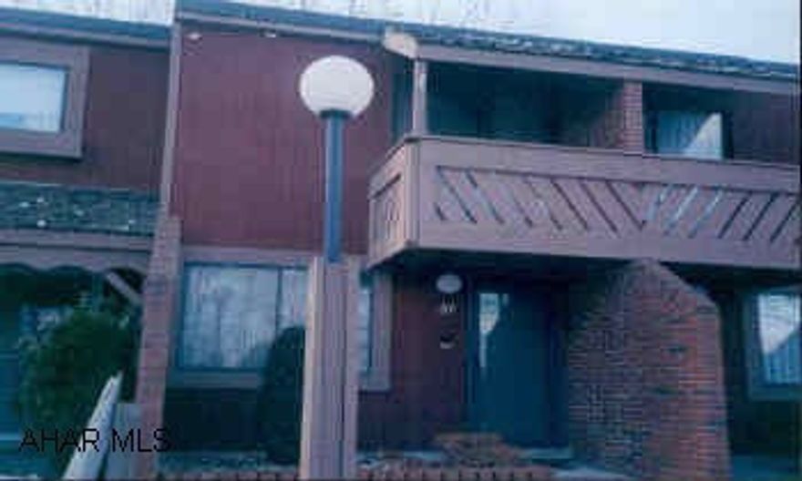 CONVENIENT TOWNHOUSE! PRISTINE COND! MUST SEE! NEW W/W. NEW KIT COUNTER/BAR & OAK BATH. BERBER W/W THRU-OUT! NEW TRACK LIGHTING. HEAT SAVER HEATING = $120/MO WINTER. 2-SHEDS. PAVER BRICK. REAR PATIO OVERLOOKS ST GAME LANDS!