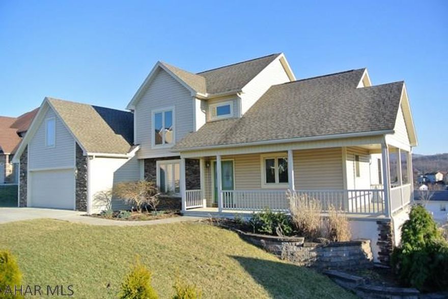 Tremendous 4 to 5 bedroom home with more than the usual modern amentities.   This homes offers a 1st mastersuite, 1st floor laundry, 2 story great room,  beautiful maple cabinets with  perimeter overhead lighting, fireplace surrounded by 2 stories stacked,stone, jetted tub in master, Custom built waterfall pond, fenced yard, partial open office with view to great room from above.  The office could be easily converted to a 5th bedroom.   This Exquisite home also features a full basement with walk-out.  It is already partially finished and plumbed for another full bath.