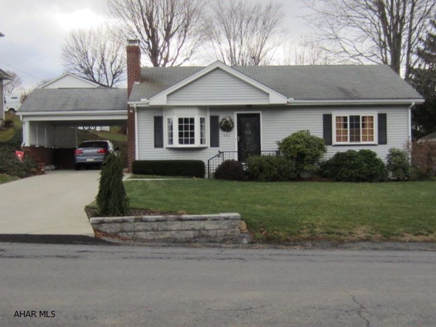 This is a beautiful ranch home perfect for a young couple, small family or anyone wanting to downsize.  House has been meticulously maintained with many upgrades including kitchen and bath. The landscaping compliments the large carport with plenty of room to relax in the sun or shade.   The basement is currently used for another bedroom and also includes a bath with shower.  Lots of shelves for storage in the basement and also a walk up attic.  This is a must see home in a great neighborhood just minutes from downtown Bedford.