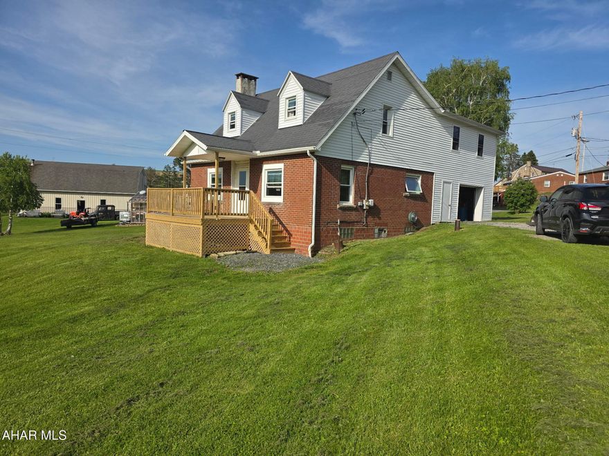 Brick and vinyl sided 1.5 story home on a beautiful 5 acre lot. The home features 4 bedrooms, kitchen, formal dining room and large living room with fireplace. There is a full unfinished basement and a one car garage. Oil HW boiler is only 4 yrs old. Nice country setting!