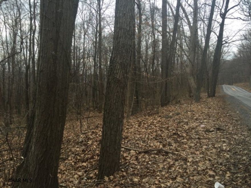 Wooded acreage with a private setting.