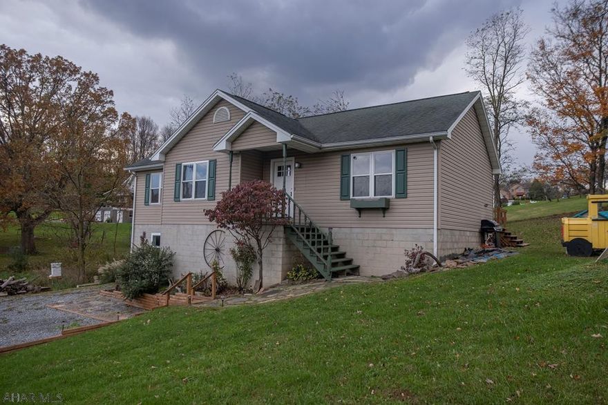 This incredible1 story home is solid, meticulously built by the current owner, and has an unbelievable amount of updates! Located in a coveted area in Hollidaysburg school district, this beautiful house has 4 bedrooms and 3 full bathrooms. Set back a private drive on a spacious lot. Home has an open floor plan, deck off the kitchen and a wood stove for an alternative heat source.