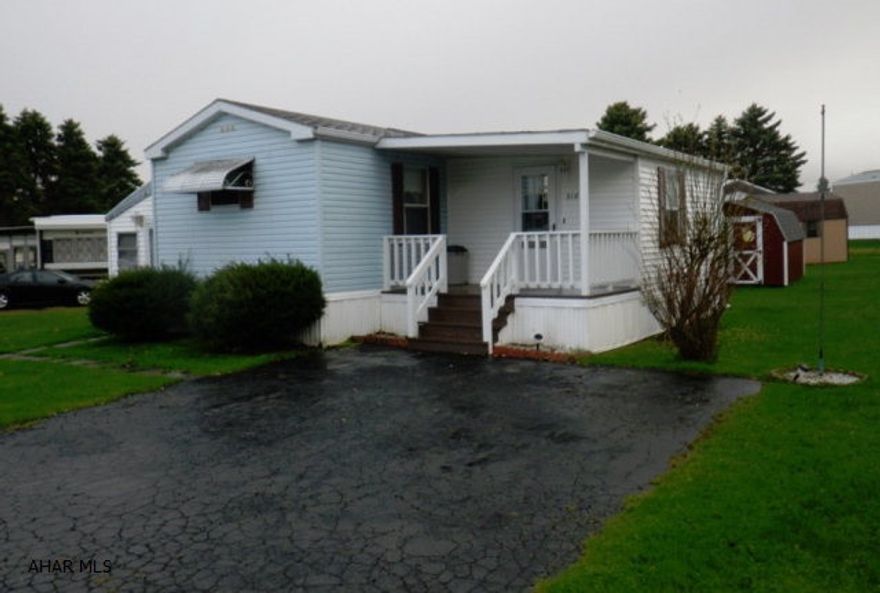 Ebensburg: 218 Horseshoe Drive. Well maintained 2 bedroom trailer with 2 room additions in Wise's trailer park. Stove, fridge, washer, dryer and shed included in the sale. Oil heat. Vinyl siding. Shingles roof. Buyer must qualify under Wise trailer park rules to be able to occupy the trailer.