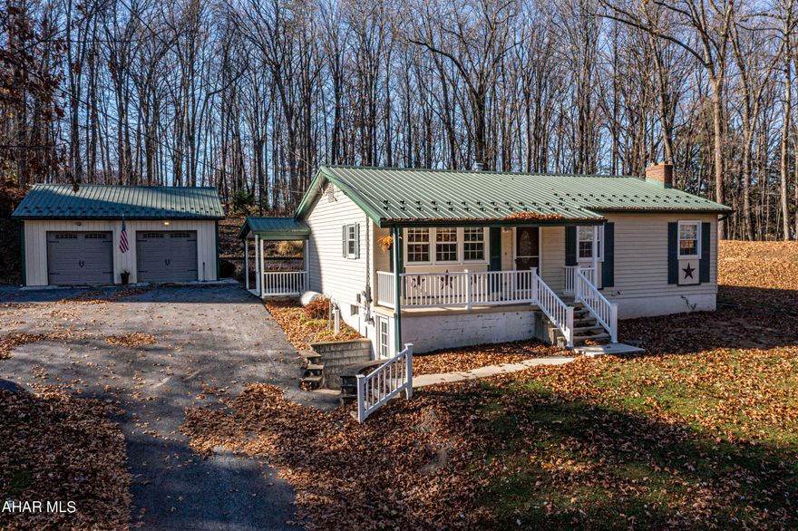 Lovely ranch style home with so much space and charm! First floor has an eat-in kitchen w/pantry, living room, full bath w/laundry shoot and 3 bedrooms. The lower, walk-out, level has a finished family room, 3/4 bath, a large storage/laundry/utility room, and a bonus room ready for anything. Outside enjoy the beautiful hardscape and landscape from the covered concrete patio. The paved driveway leads to both a shed and huge, oversized 2 car garage! This is a must see property! Virtual tour available. Schedule your showing today!