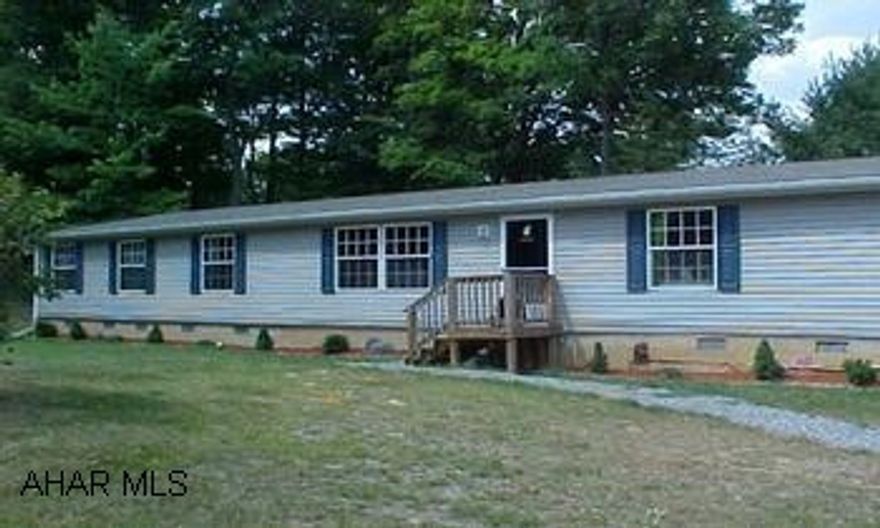 2005 Double wide on permanent  foundation.  Family Moble Homes 2001 Sq ft. - Very Nice ! ! Exceptional  - Space & Quality through - Spacious open floor plan - Lg rooms walk-in closets - Oak cabinets - Shed - Play house - Stone patio on .8 Acres.