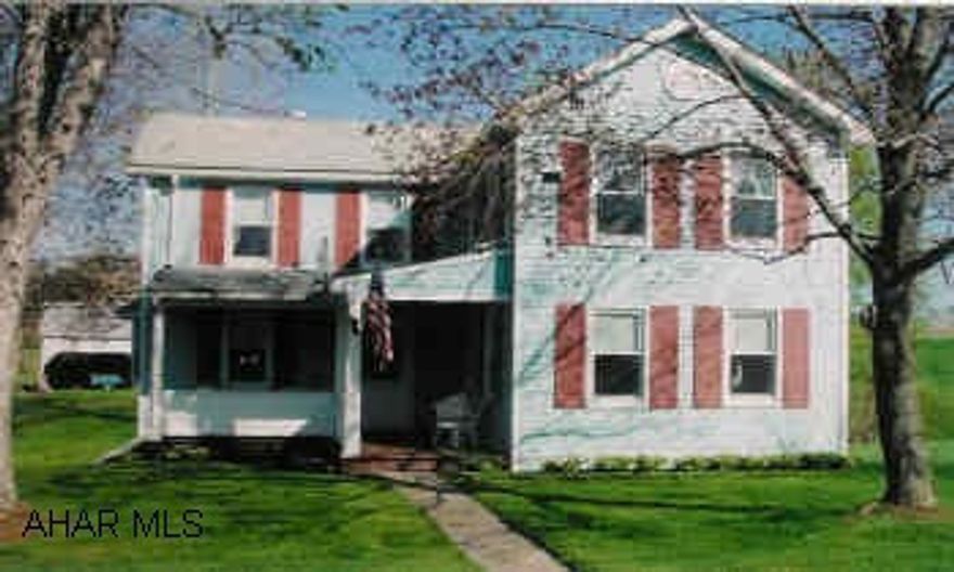 2-Story vinyl 5 Bedroom Home, Bank Barn, Tool Shed, Chicken Brooder House, Shed, Outbuildings on 104 acres.  Sale Price of $425,000 included $41.58 acres New roof in 2000, new siding and many upgrades in 2000. New well pump, new windows, doors, whole house fan. Pond on property.