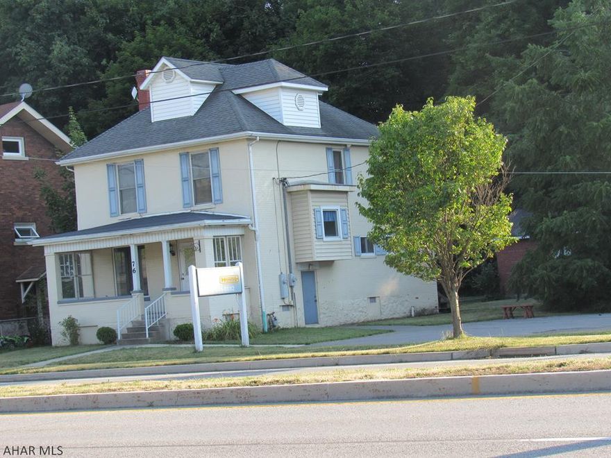 Former travel agency    open first floor and possible offices on second floor   or convert back to a home