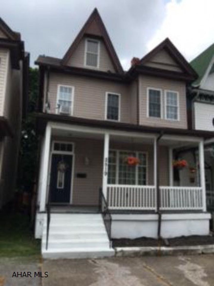 Cherry hardwood floors in all rooms except baths. Recessed lighting in Living room, dining room, kitchen, master bedroom and baths. 3rd Floor finished for 3rd bedroom. Nicely updated and decorated kitchen includes stainless steel appliances. Great home for a first time buyer. Large bedrooms.