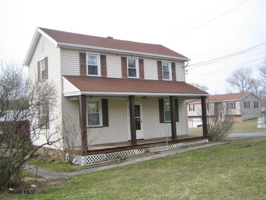 2 Story Claysburg home with barn. Needs some work, but could be very nice. Large living room, formal dining room and eat-in kitchen. Vinyl siding and thermo windows. Being sold AS-IS. Seller will make no repairs. Exact lot size is currently unknown and subject to verification.