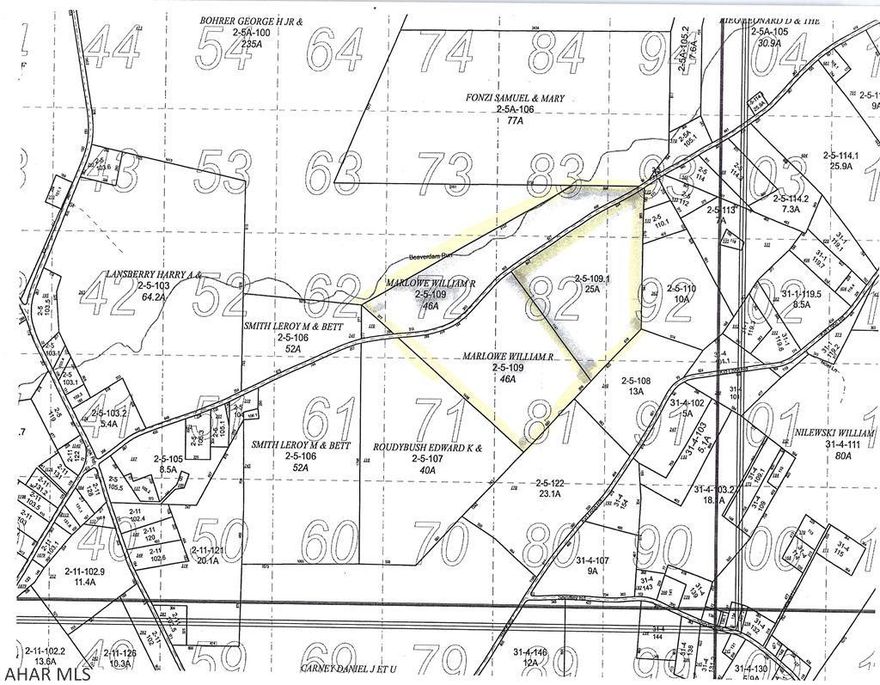 71 acres for sale in Ashville, Allegheny Township.  This fantastic property is home to gorgeous views and a natural spring.  It was previously select cut approximately 5 years prior and should be ready for another select cut in approximately 5 additional years.  Perfect for building or hunting.  To locate the property on Route 36 make a left onto 53 towards Gallitzin.  Make a right onto Watts Road after the bridge.  Make a right onto Watts Road after the bridge.  Make the left onto Bottom Road and the property will begin on both sides of the road .9 miles back.  The property continues down the road for 1/2 mile.