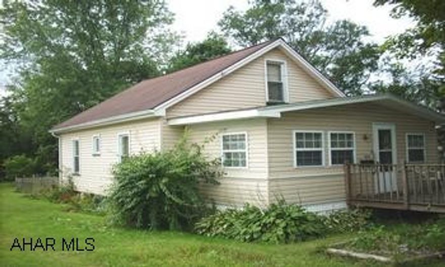 1 STORY VINYL SIDED. UPDATED SIDING, ROOF, WINDOWS, ELEC. & PLUMBING. NICE DECK, PORCH, NEED INTERIOR REDECORATION.